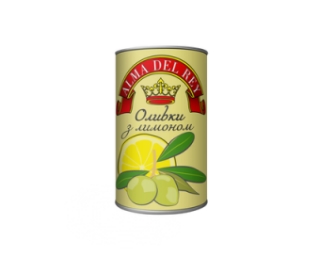 Оливки зелені з лимоном ALMA DEL REY